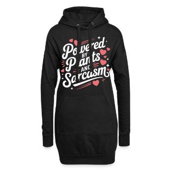 Végétarien Végétalien Végétarien Végétarien - Sweat-shirt à capuche long Femme - noir - Devant
