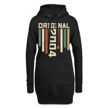2004 Retro Geschenk 2004 20 Jahre Jubiläum Geschenk - Hoodie-Kleid - Schwarz - Vorne
