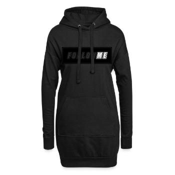 FOLLOW ME - Hoodie-Kleid - Schwarz - Vorne