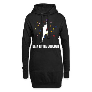 Soyez un peu Boulder Escalade de bloc - Sweat-shirt à capuche long Femme - noir - Devant