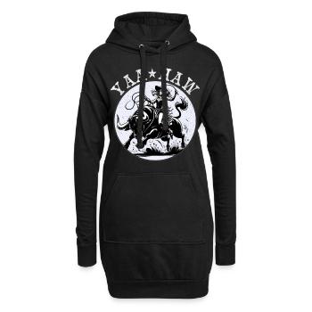 Yeehaw Howdy Girl Riding Bull Rodeo Shirt - Hoodie-Kleid - Schwarz - Vorne