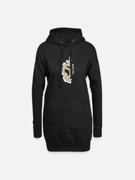 Corse - Sweat-shirt à capuche long Femme - noir