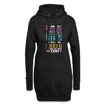 Funny K-Pop Lover K-Drama Korean - Hoodie-Kleid - Schwarz - Vorne