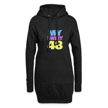 Sweet 48 - Hoodie-Kleid - Schwarz - Vorne