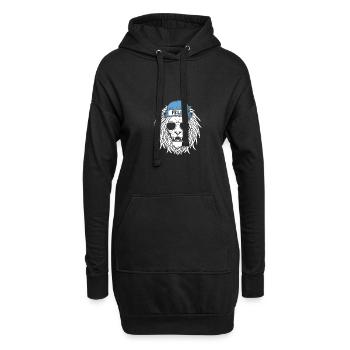 Leo Felix - Sweat-shirt à capuche long Femme - noir - Devant