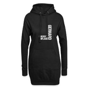 Gerhard - Sweat-shirt à capuche long Femme - noir - Devant
