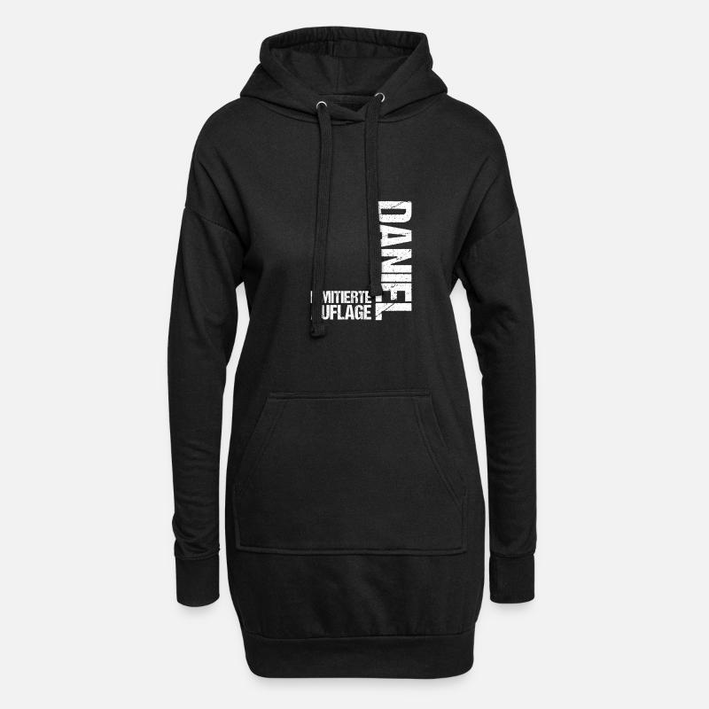 Daniel - Hoodie-Kleid - Schwarz