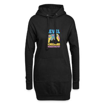 Garderie Sortant de l’école Inscription Écolier - Sweat-shirt à capuche long Femme - noir - Devant