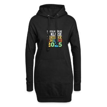 Kita Abschied Erste Klasse Einschulung 2025 - Hoodie-Kleid - Schwarz - Vorne