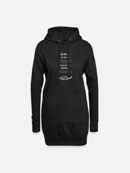 Ich bin der beste Konditor - Hoodie-Kleid - Schwarz