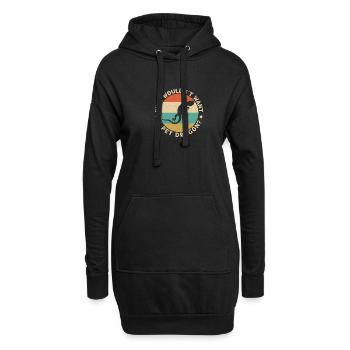 Kronengecko Crested Gecko Doppelfingergecko - Hoodie-Kleid - Schwarz - Vorne