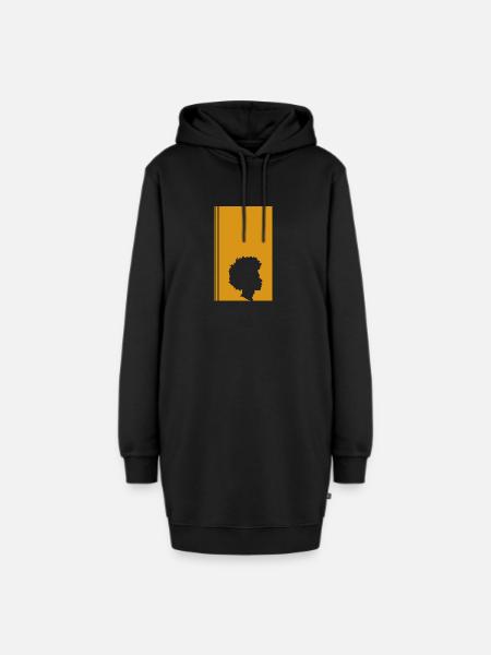 Groove 70s Soul - Hoodie-Kleid - Schwarz
