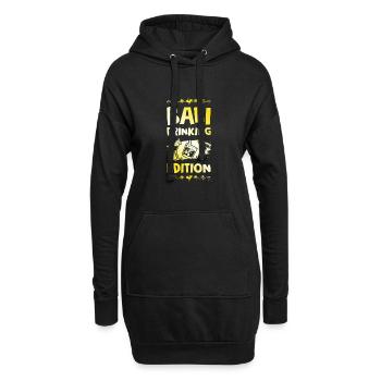 Bali Drinking Saying - Hoodie Dress - black - Front