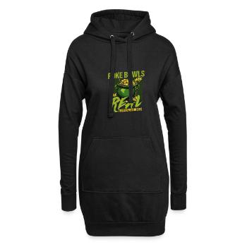 Les poke bowls sont les vrais trésors de la Saint-Patrick - Sweat-shirt à capuche long Femme - noir - Devant
