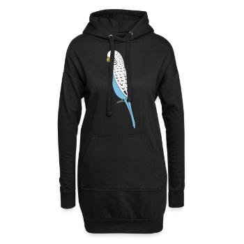 Perruque - Sweat-shirt à capuche long Femme - noir - Devant