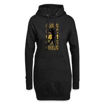 Golf golf Golf - Sweat-shirt à capuche long Femme - noir - Devant