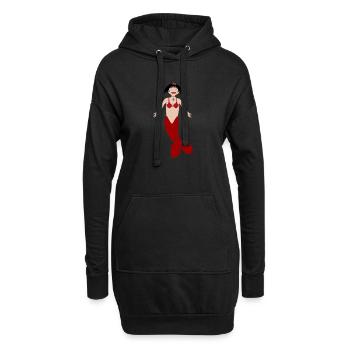 Mermaid Vampire Gothic Fantasy Art - Hoodie Dress - black - Front