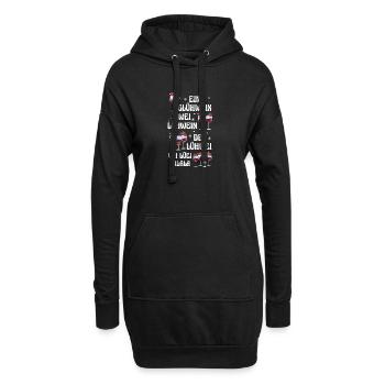 Vin chaud Père Noël Gnome Noël - Sweat-shirt à capuche long Femme - noir - Devant