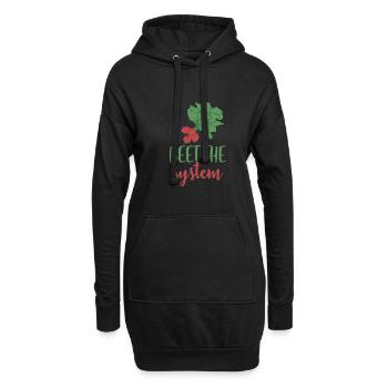 Beet the system - Hoodie-Kleid - Schwarz - Vorne