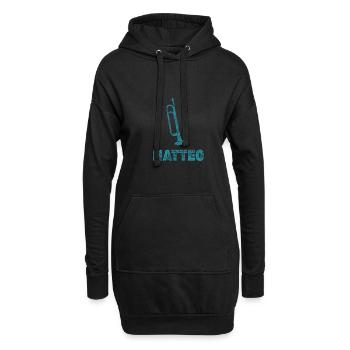 Fanfare Matteo - Sweat-shirt à capuche long Femme - noir - Devant