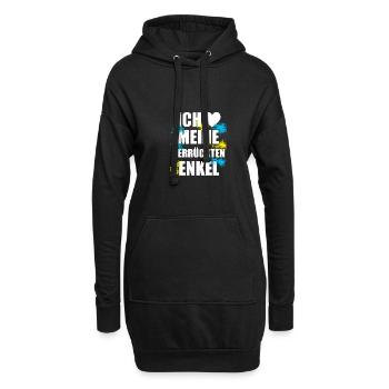 Liebe - Enkel - Hoodie-Kleid - Schwarz - Vorne