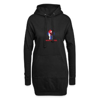 Free Patria Y Vida Cuba Drapeau Libre - Sweat-shirt à capuche long Femme - noir - Devant