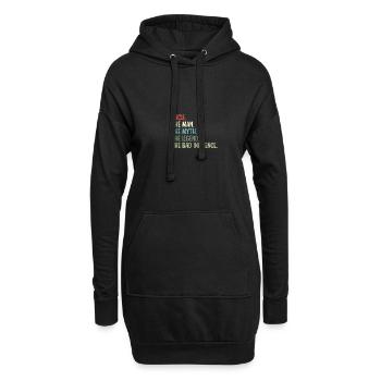 Retro Uncle Godfather Legend Vintage - Hoodie-Kleid - Schwarz - Vorne