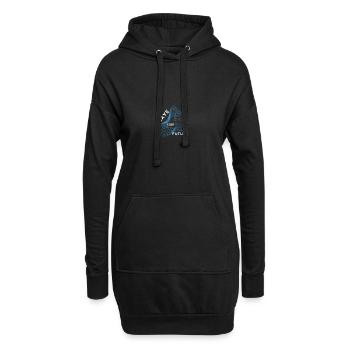 Sauvons notre AVENIR - Sweat-shirt à capuche long Femme - noir - Devant