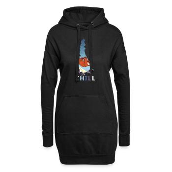 Chill Sloth Climber Escalade Falaise Drôle - Sweat-shirt à capuche long Femme - noir - Devant