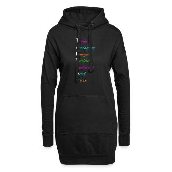 Taureau Tenace Audacieux - Signe astrologique - Sweat-shirt à capuche long Femme - noir - Devant