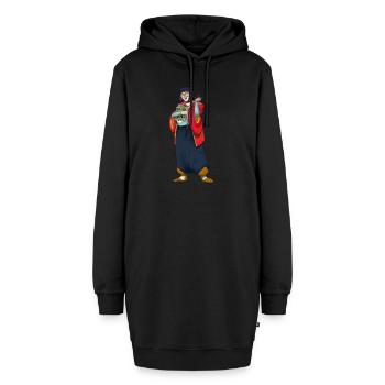Honey - Hoodie-Kleid - Schwarz - Vorne - AI Model Female 172 light (172cm)