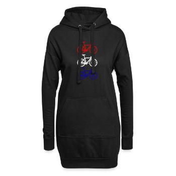 Cyclisme Cyclisme Pays-Bas - Sweat-shirt à capuche long Femme - noir - Devant