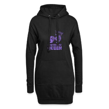 Anniversaire 99 - Sweat-shirt à capuche long Femme - noir - Devant