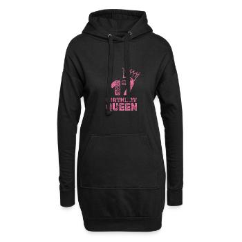 Geburtstag 17 - Hoodie-Kleid - Schwarz - Vorne