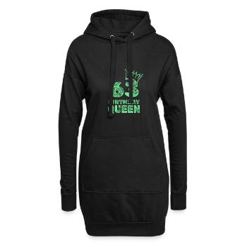 Geburtstag 63 - Hoodie-Kleid - Schwarz - Vorne