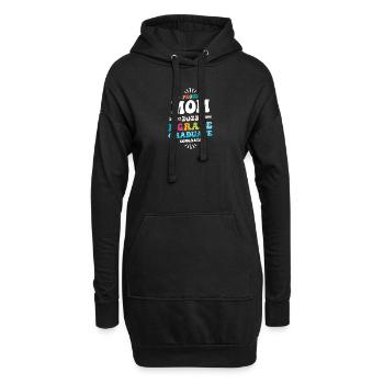 Stolze Mutter einer 1. Klasse des Abschlusses 2023 - Hoodie-Kleid - Schwarz - Vorne