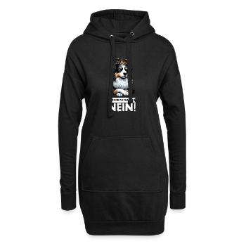 Bevor Du Fragst Australian Shepherd Aussie Aussie - Hoodie-Kleid - Schwarz - Vorne