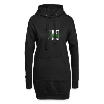 Funny Best Papa By Par Father's Day Funny Golf - Hoodie-Kleid - Schwarz - Vorne