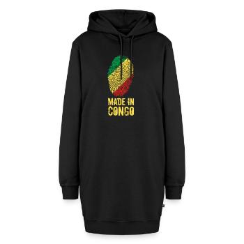Made In Congo / Kongo - Hoodie-Kleid - Schwarz - Vorne