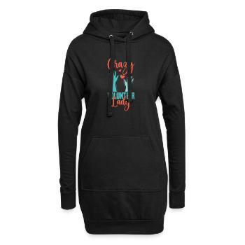 Appréciation du Bénévolat Volontaire Folle Bénévole - Sweat-shirt à capuche long Femme - noir - Devant