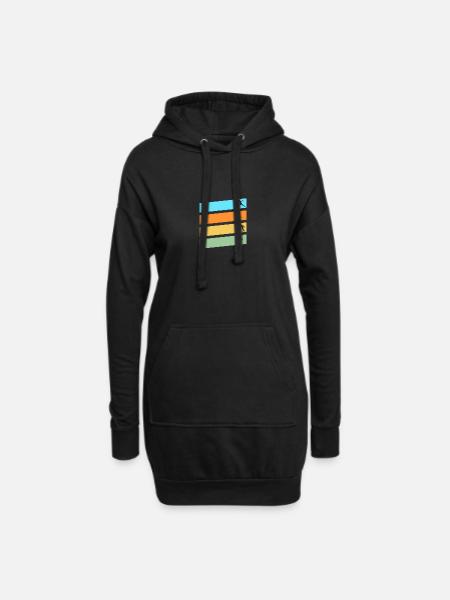 Fechter Fechten - Hoodie-Kleid - Schwarz