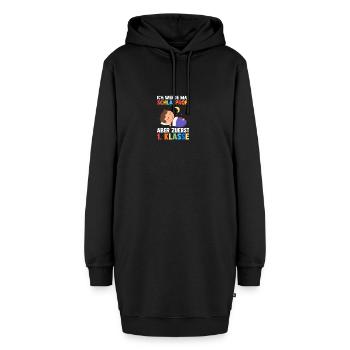 Garderie Sortants Première Primaire Inscription Écolier - Sweat-shirt à capuche long Femme - noir - Devant