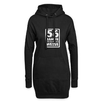 56 - Hoodie-Kleid - Schwarz - Vorne