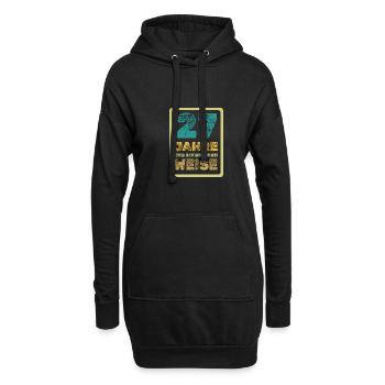 Weisheit 27 - Hoodie-Kleid - Schwarz - Vorne