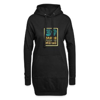 39 ans - Sweat-shirt à capuche long Femme - noir - Devant