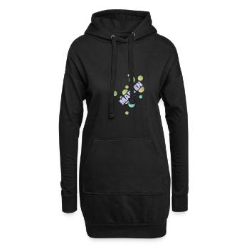 Marten - Hoodie-Kleid - Schwarz - Vorne