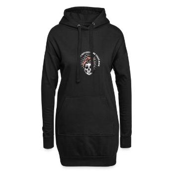 Cher difficile et répond squelette désordonné - Sweat-shirt à capuche long Femme - noir - Devant