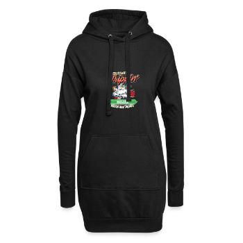 Straight Trippin' To Belize With My Tribe Family - Hoodie-Kleid - Schwarz - Vorne