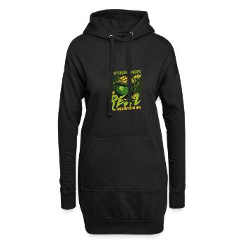 Saint-Patrick : les crypto-monnaies sont les vraies - Sweat-shirt à capuche long Femme - noir - Devant