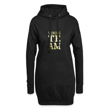 Tuning Team Tuner - Hoodie-Kleid - Schwarz - Vorne